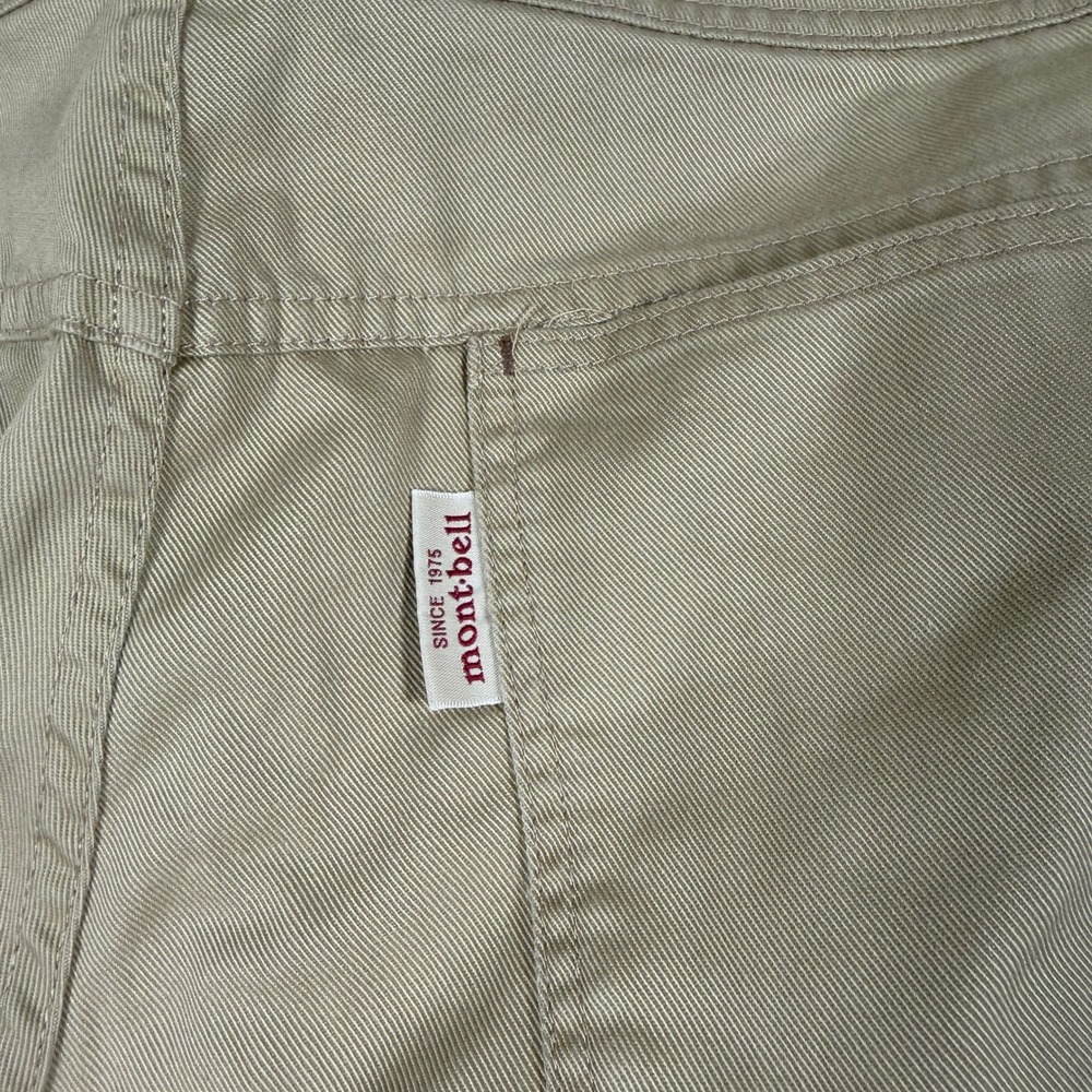 Montbell Core Spun Travel Pants Womens Small Tan Hiking Straight Belted 2105163 - Picture 5 of 10